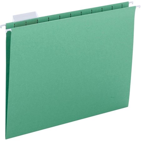 BUSINESS SOURCE File Folder, Hanging, 10-1/5"x13-3/10"x2-3/10", 25/BX, Green PK BSN03178